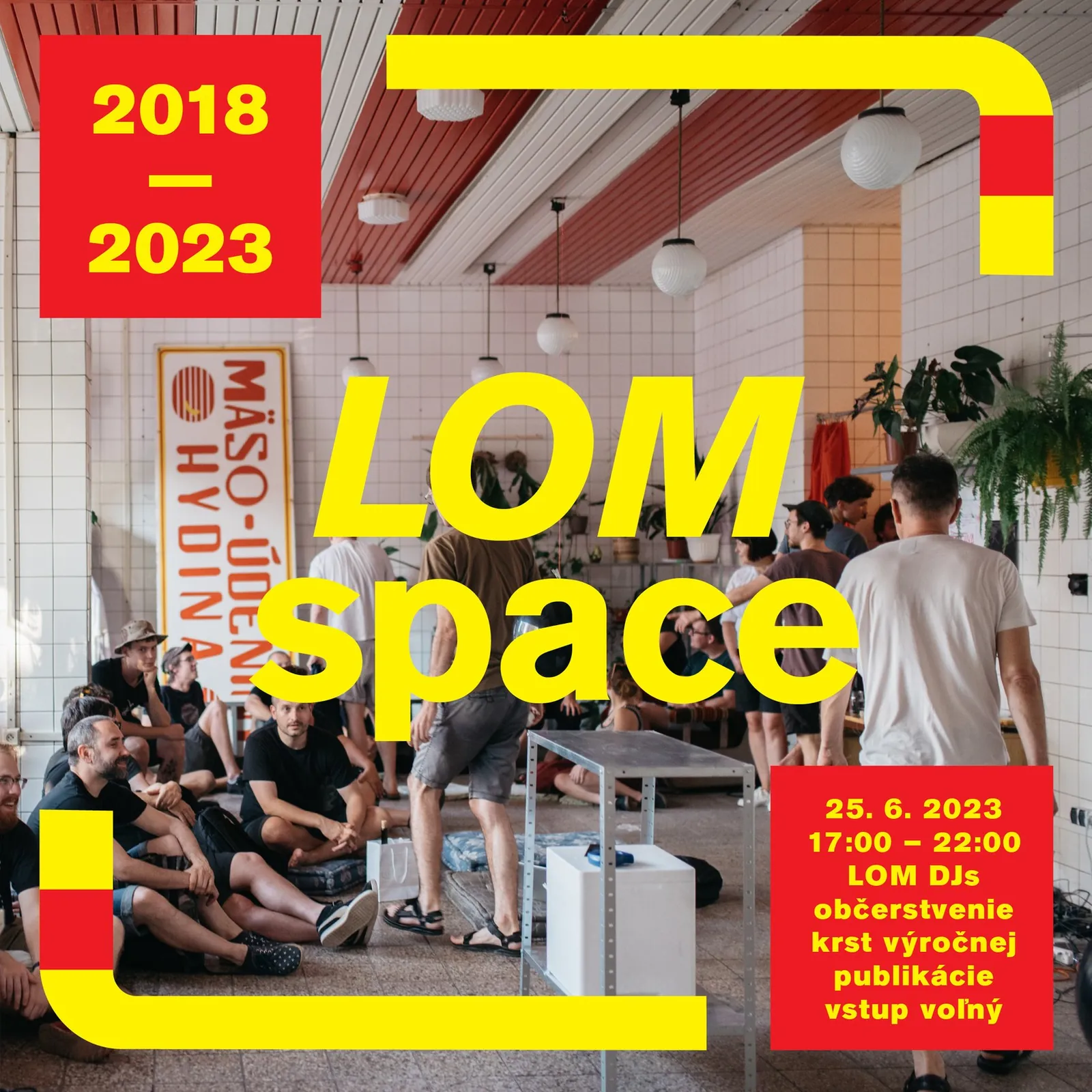 5 rokov LOM space poster