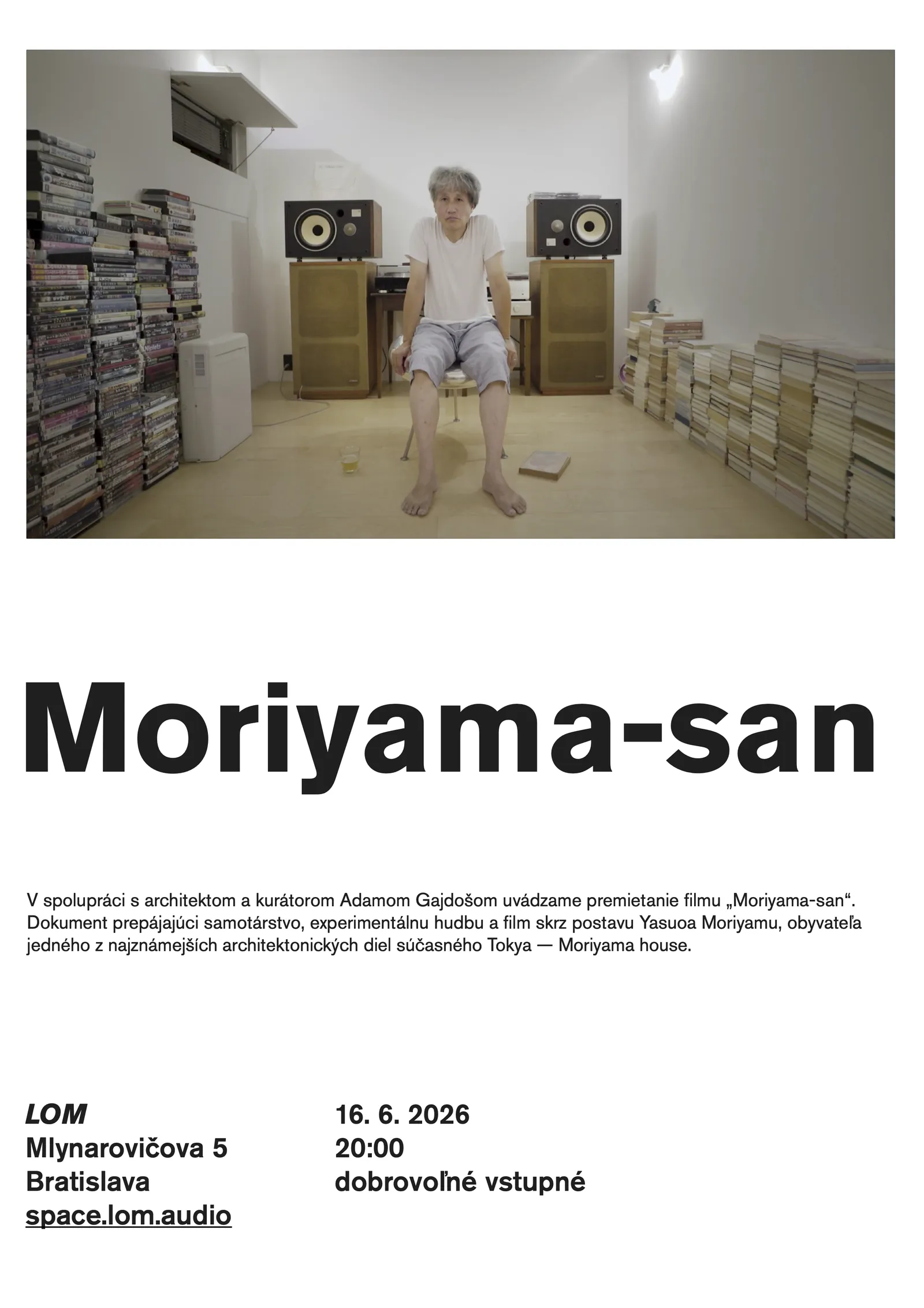 LOM KINO: Moriyama-san poster