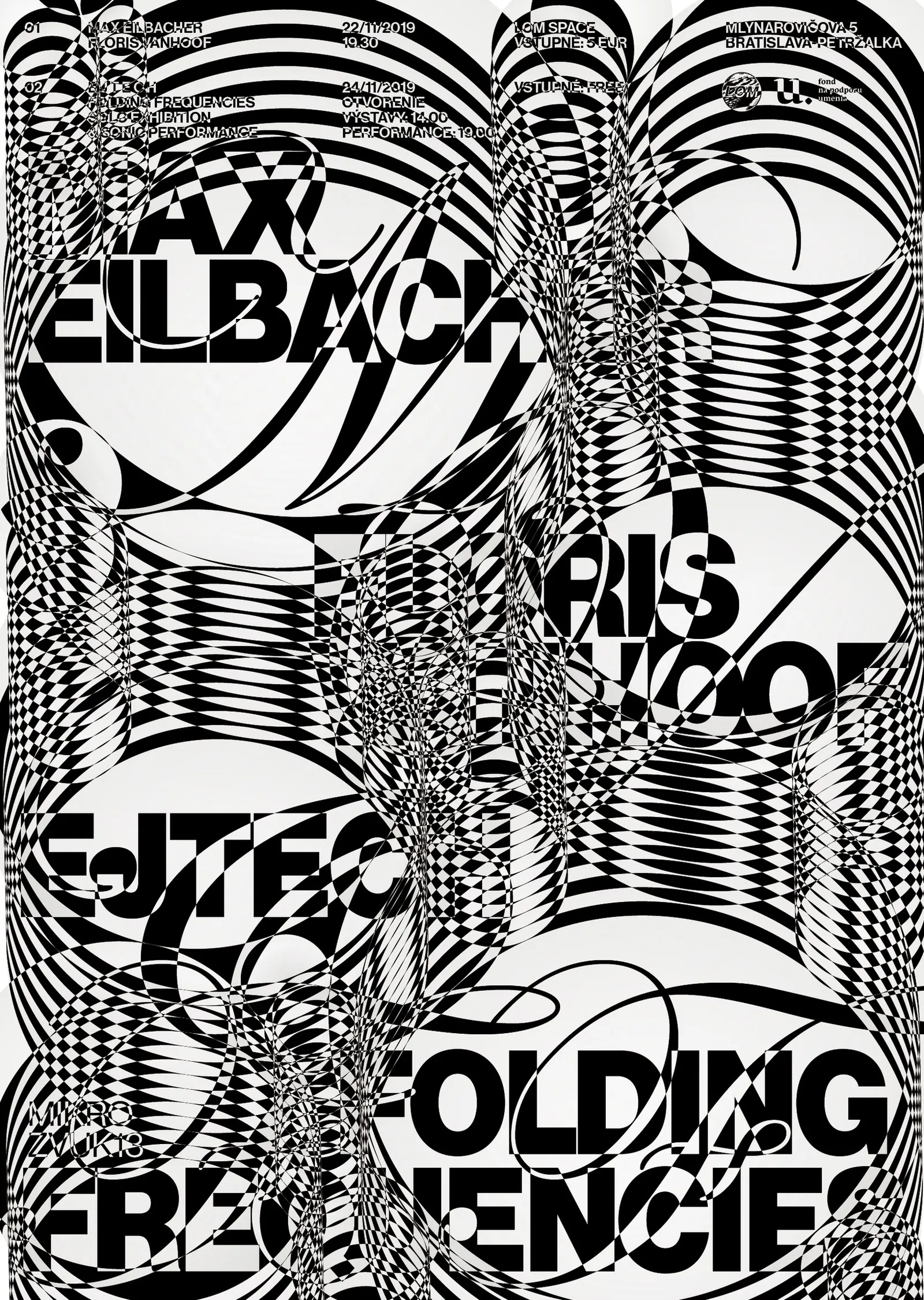 Mikrozvuk #13: Max Eilbacher, Floris Vanhoof poster