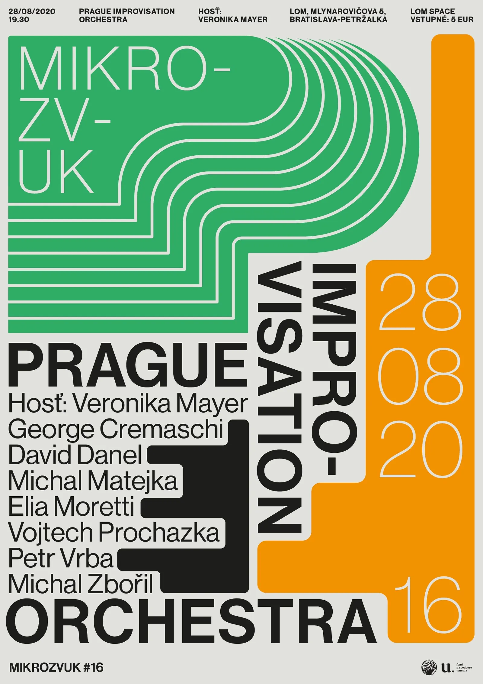 Mikrozvuk #16: Prague Improvisation Orchestra poster