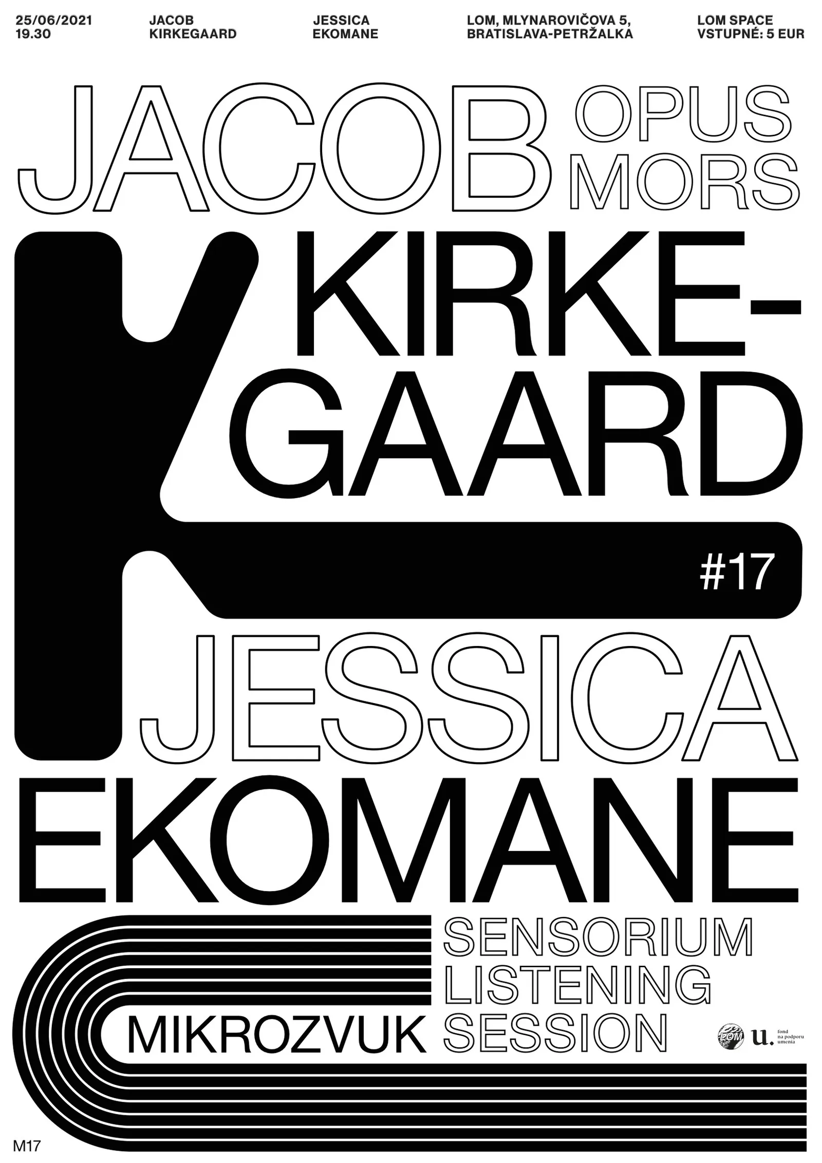 Mikrozvuk #17: Jacob Kirkegaard poster