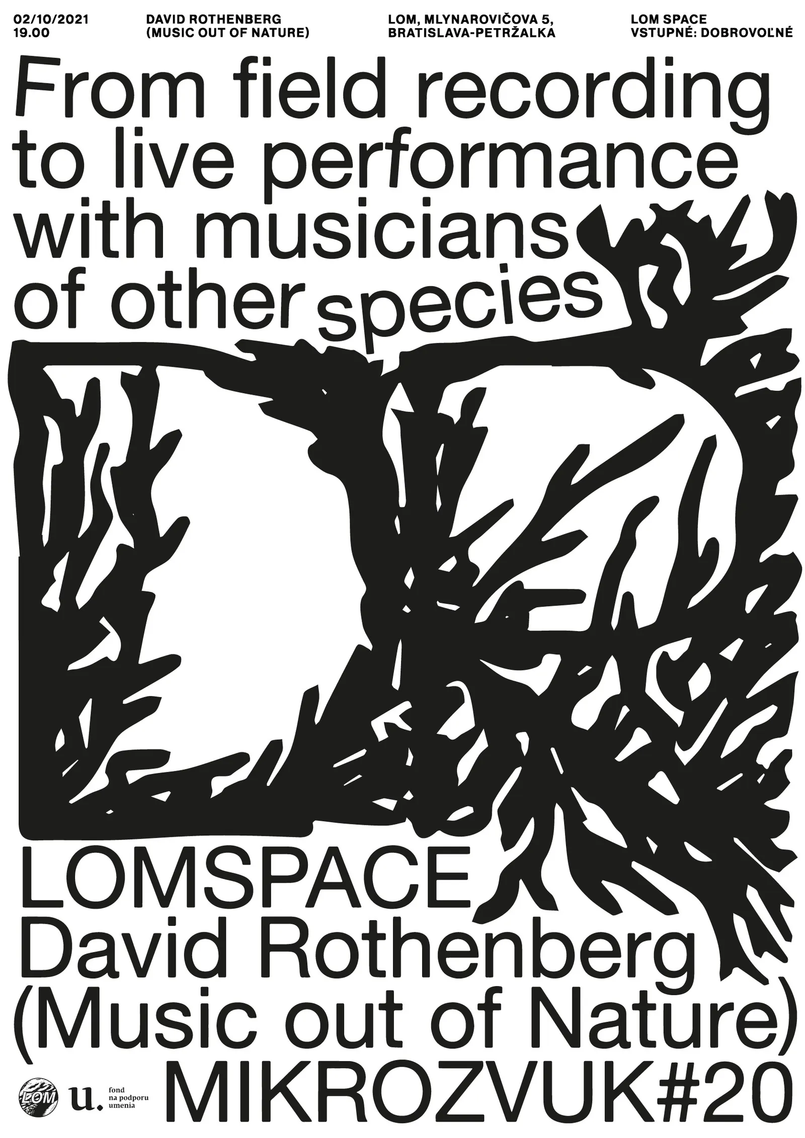 Mikrozvuk #20: David Rothenberg poster