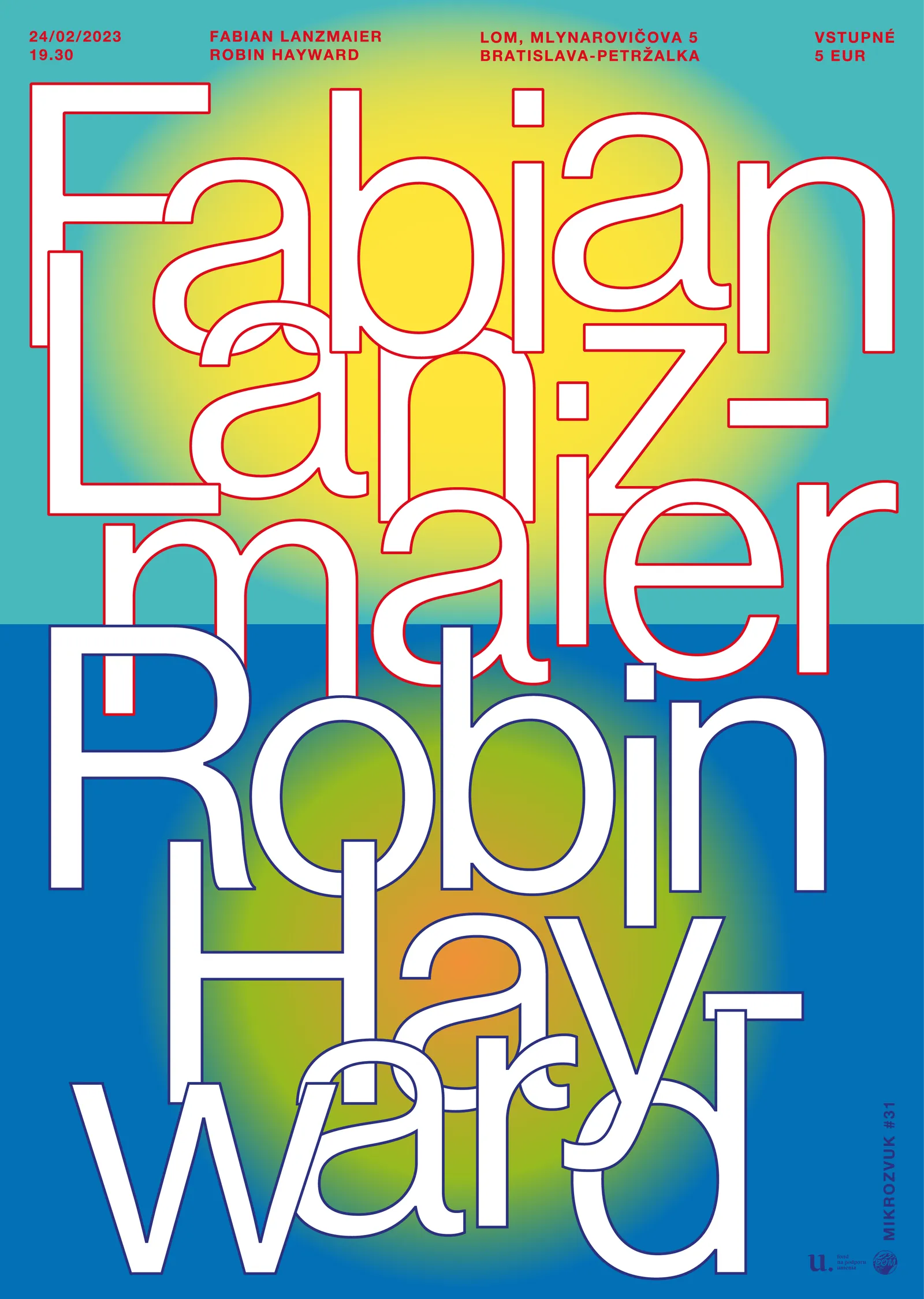 Mikrozvuk #31: Fabian Lanzmaier, Robin Hayward poster