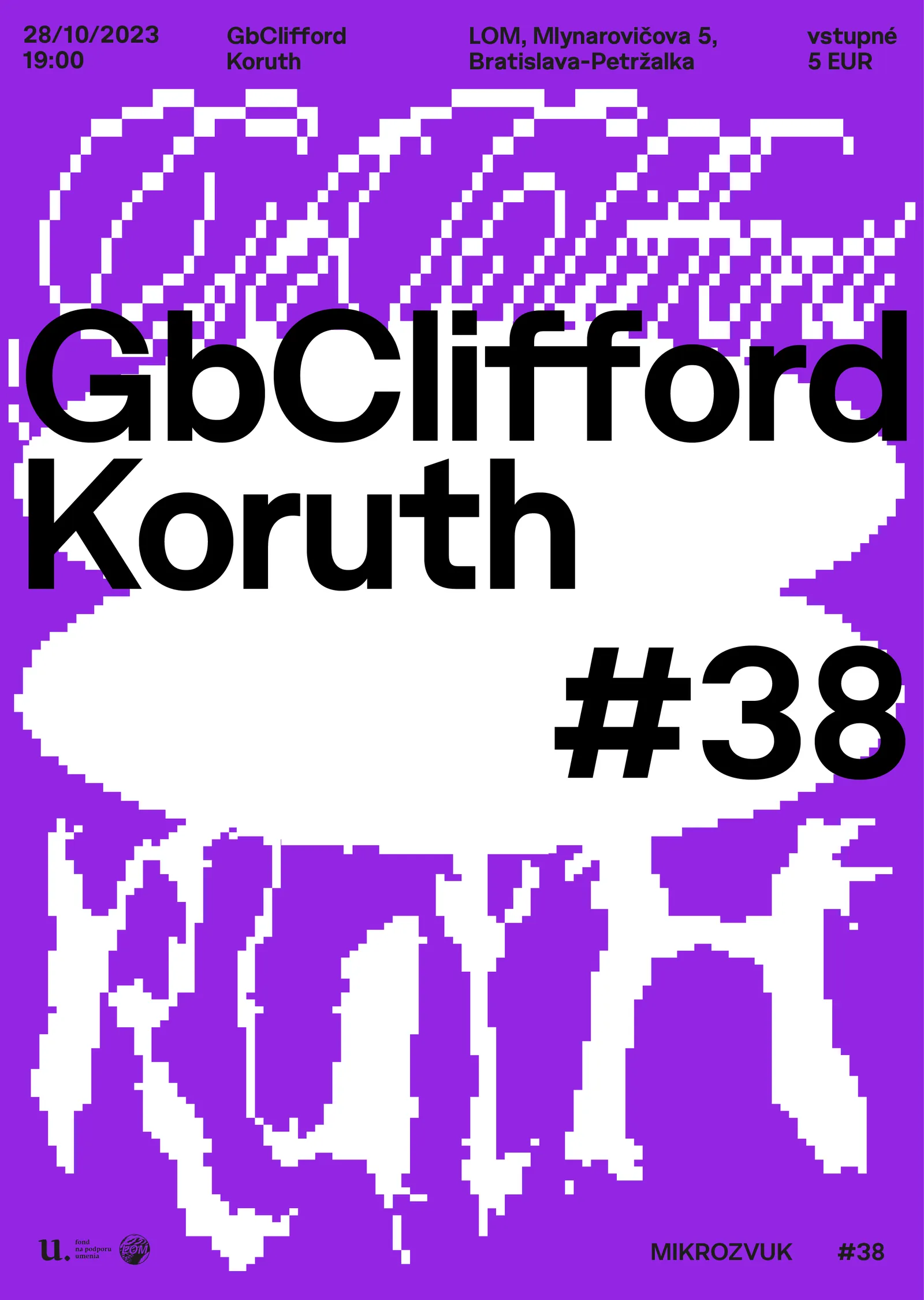 Mikrozvuk #38: GbClifford, Koruth poster