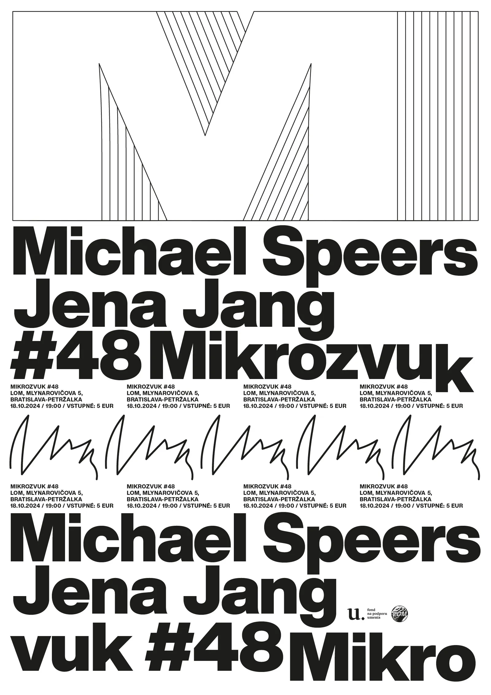 Mikrozvuk #48: Michael Speers, Jena Jang poster