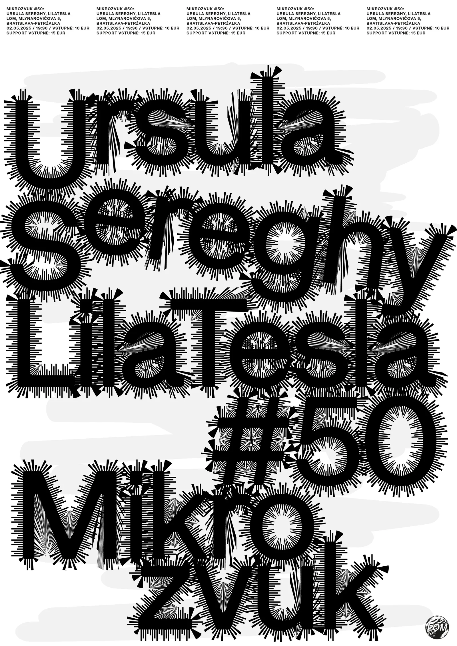 Mikrozvuk #50: Ursula Sereghy, Lila Tesla poster