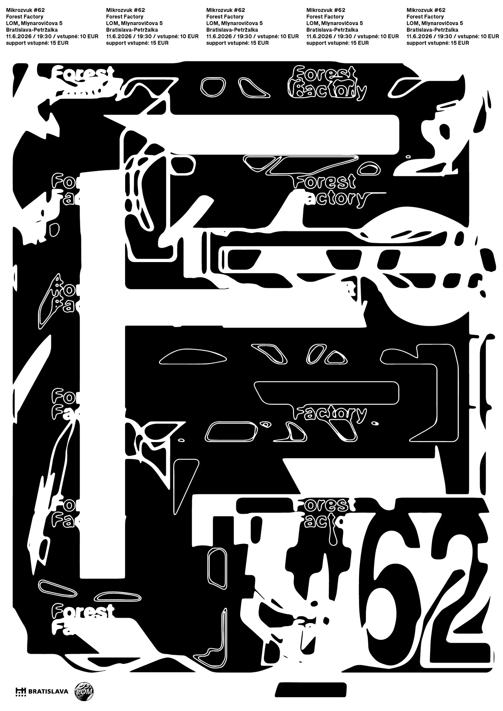 Mikrozvuk #62: Forest Factory poster