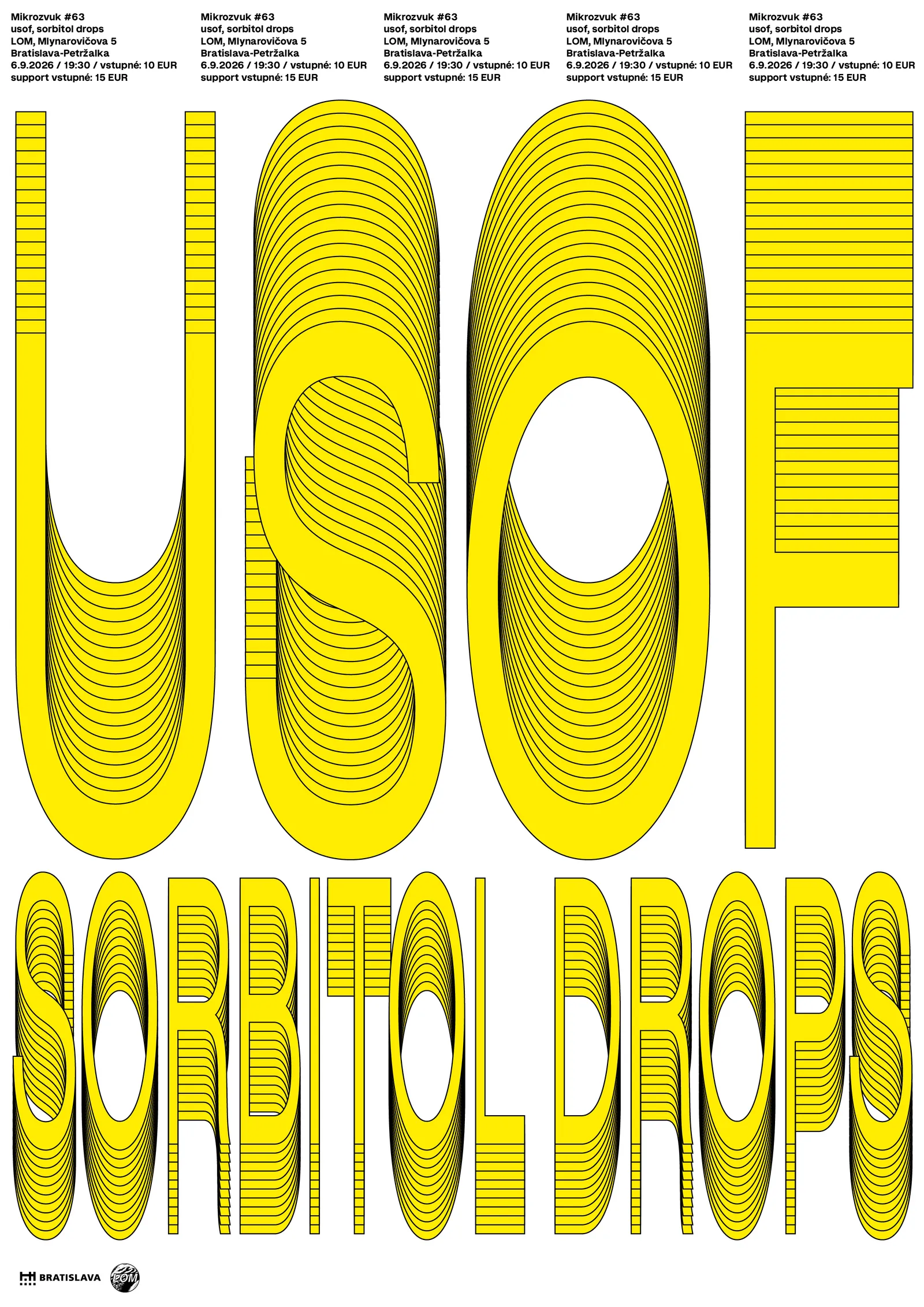 Mikrozvuk #63: usof, sorbitol drops poster