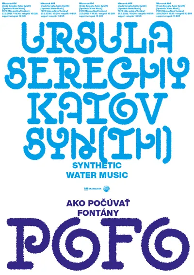 Mikrozvuk #64: POFO diskusia, Ursula Sereghy, Katov Syn(th) poster