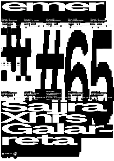 Mikrozvuk #65: emer, Sajjra Xhrs Galarreta poster