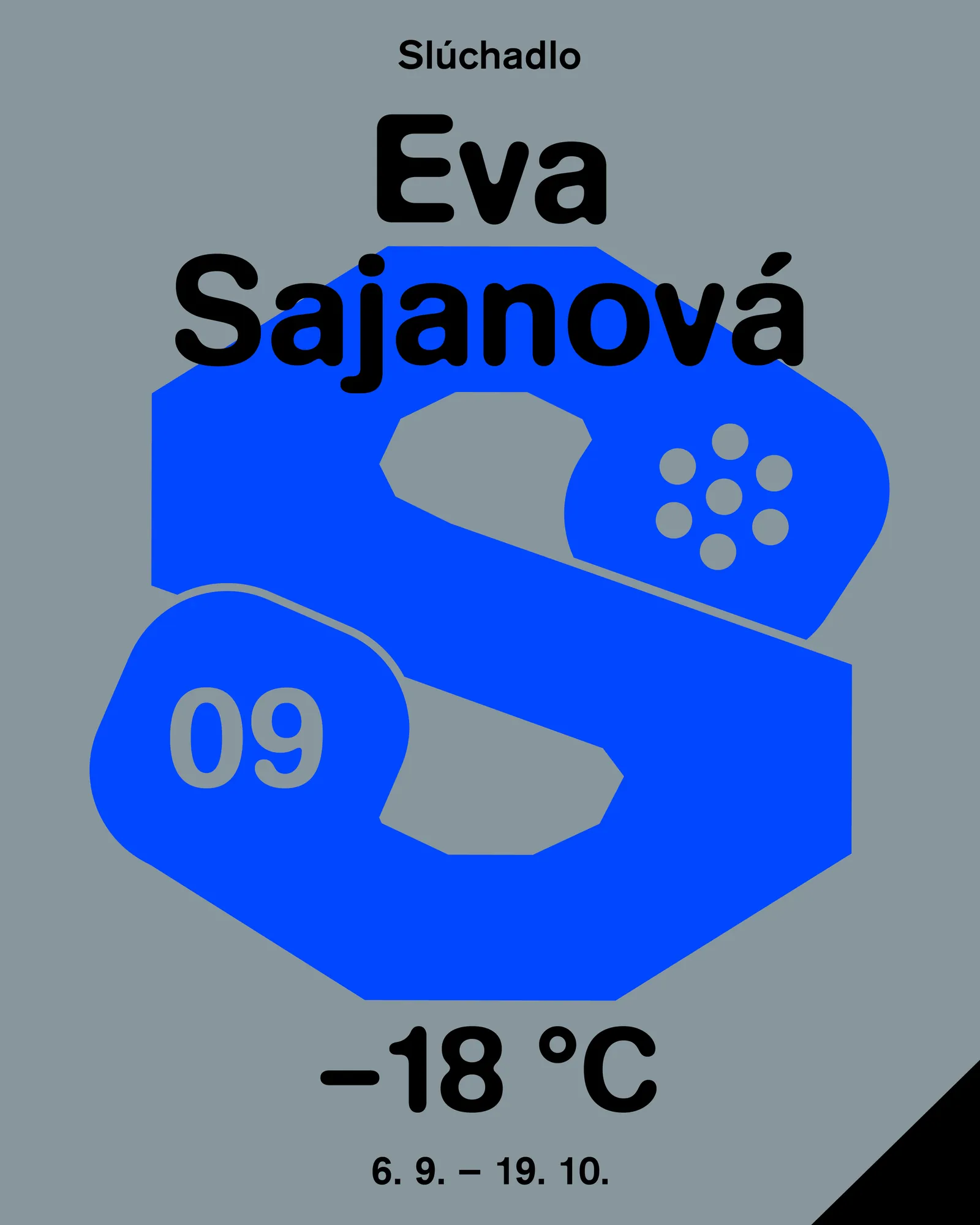 Slúchadlo #9: Eva Sajanová — –18 °C poster